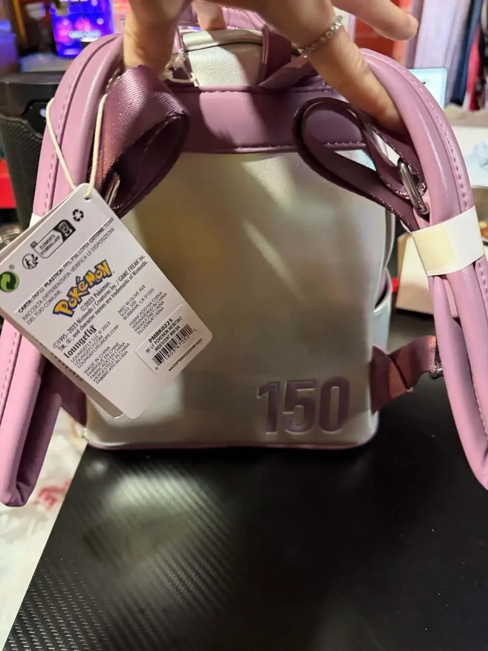 Loungefly Pokémon Mewtwo Iridescent Mini Backpack New With Tags